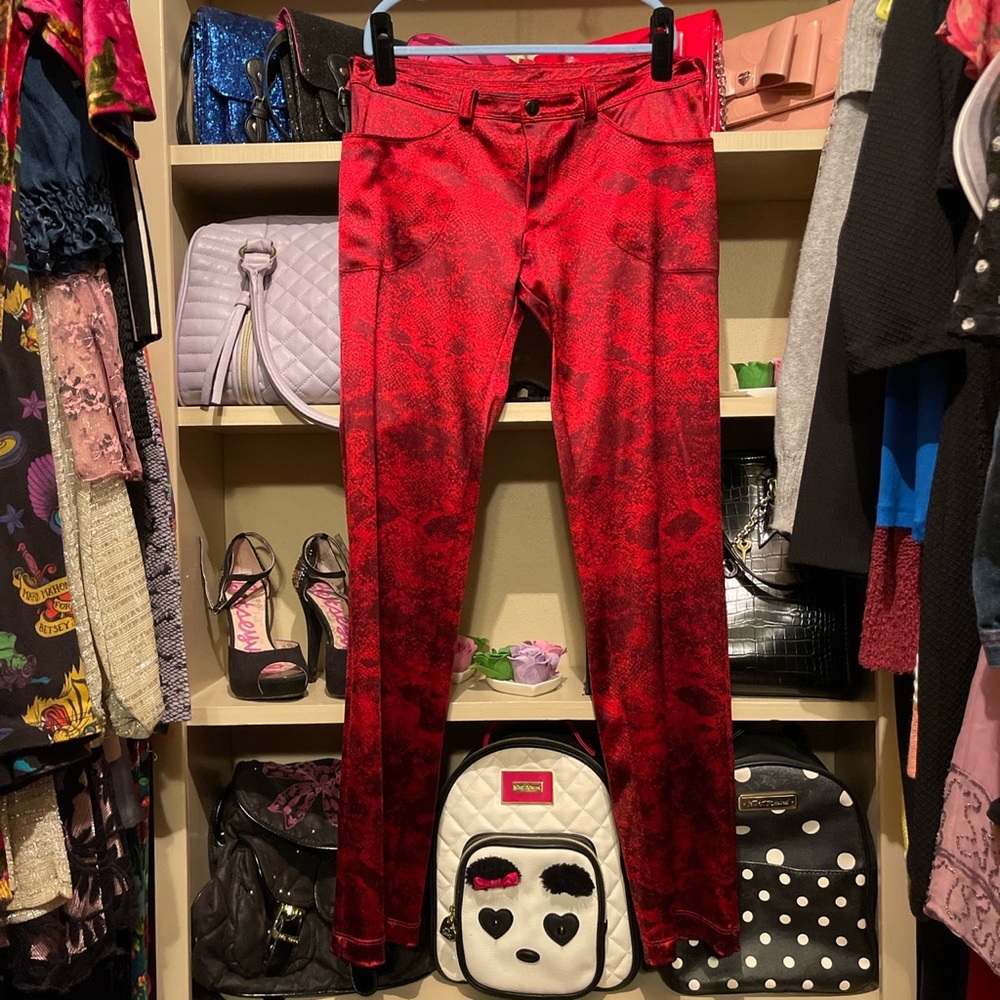 VTG Betsey Johnson Red Pants